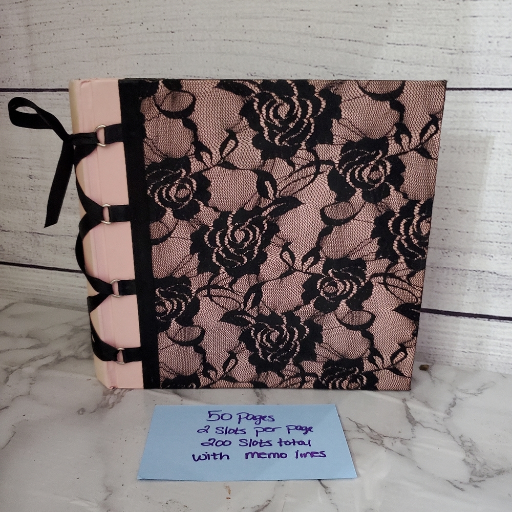 ❤️‍🩹 pink and black lace with criss cross ribbon detail